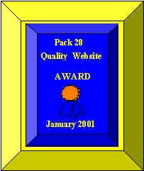 2001 Pack 28 Quality Website Award